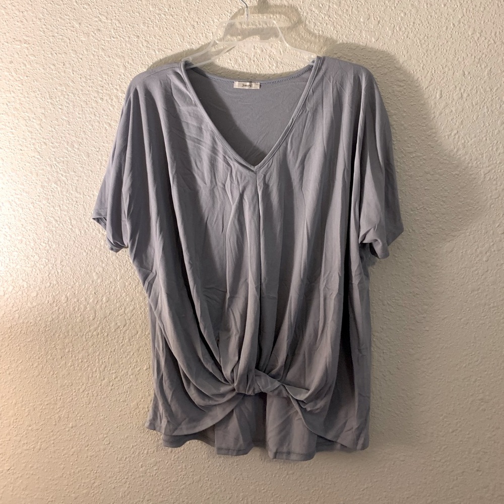 Steel Blue Boutique Blouse